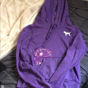 Purple Victoria’s Secret Pink Hoodie